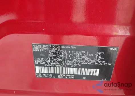 2006 Toyota Rav4 z USA, uszkodzony, nr VIN JTMZD33V166009977